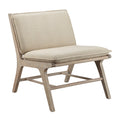 Accent Chair tan+natural-polyester