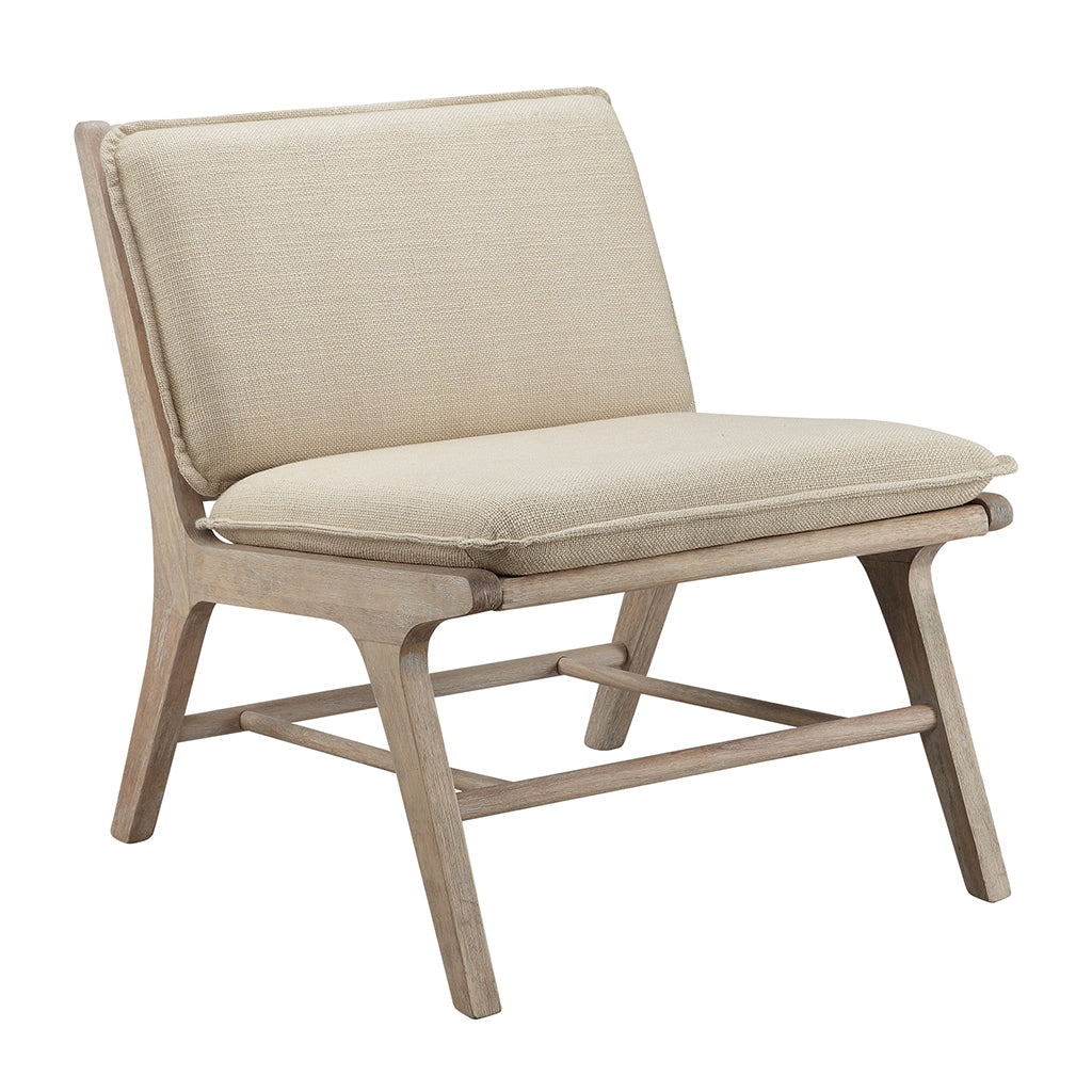 Accent Chair tan+natural-polyester