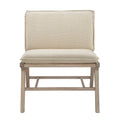 Accent Chair tan+natural-polyester