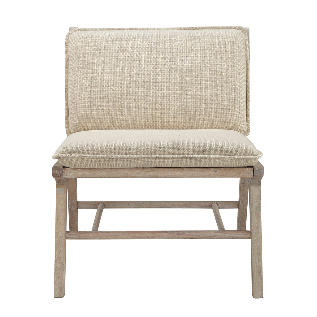 Accent Chair tan+natural-polyester