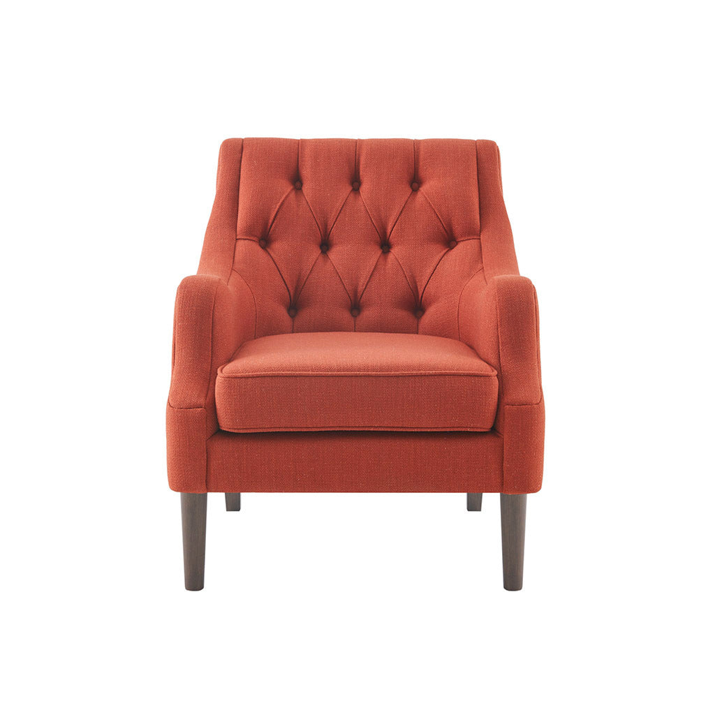 Button Tufted Accent Chair spice-polyester