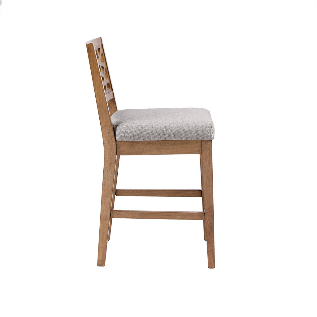 Barstool light grey-polyester