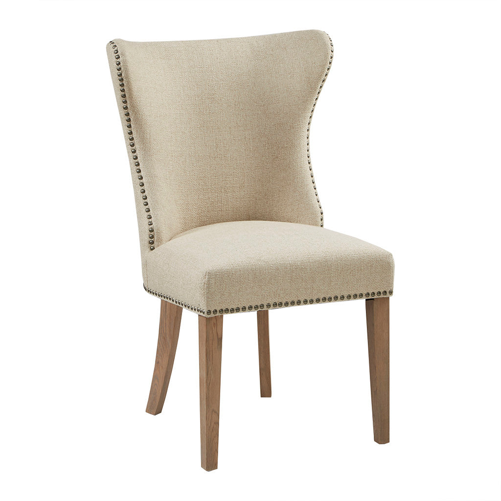 Dining Side Chair Set of 2 cream-polyester