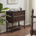 2 Drawer Accent Chest morocco brown-wood