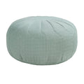 Only support Buyer Kelsey Round Pouf Ottoman seaweed green-solid wood