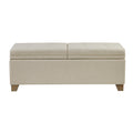 Soft Close Storage Bench natural-polyester