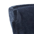 Counter Stool with Swivel Seat navy-polyester