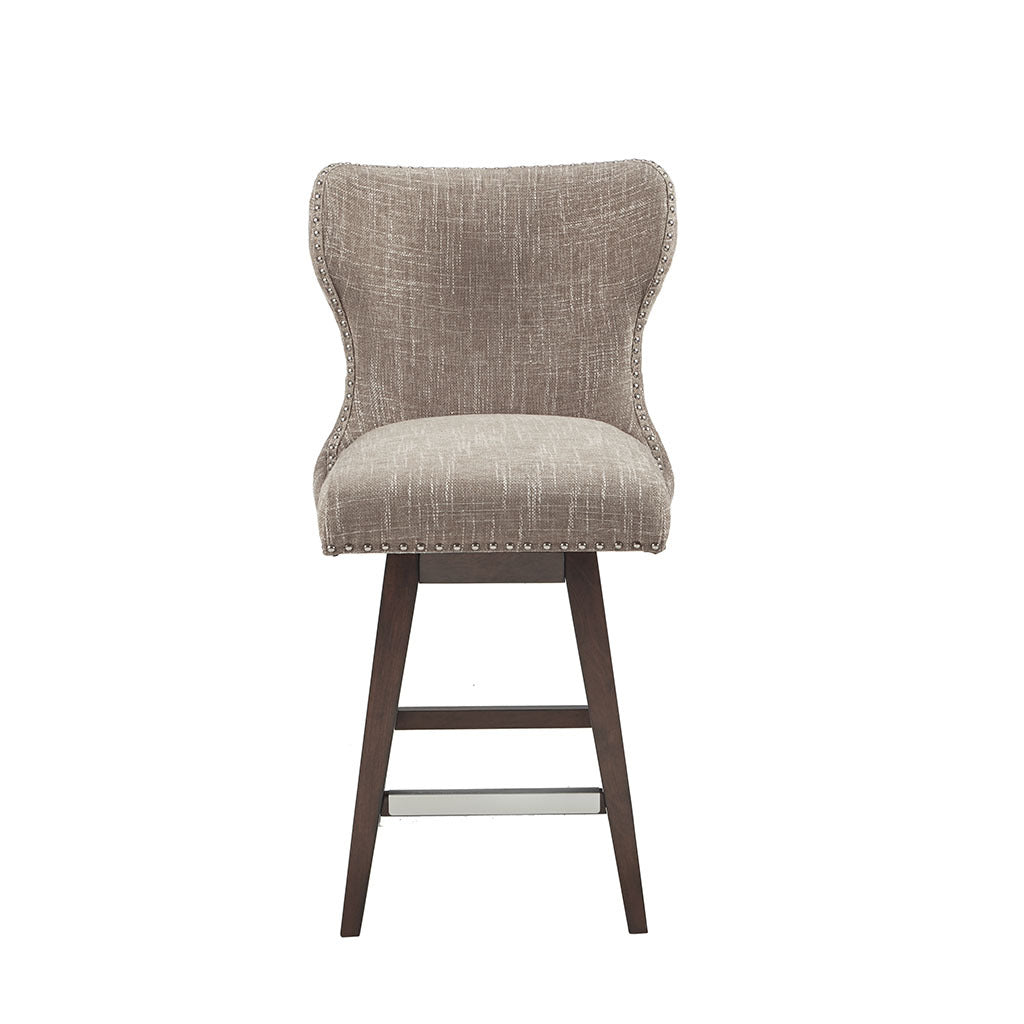 Only support Buyer Hancock Swivel Counter Stool camel-solid wood