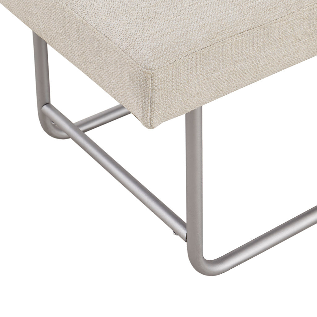 Bench ivory-polyester