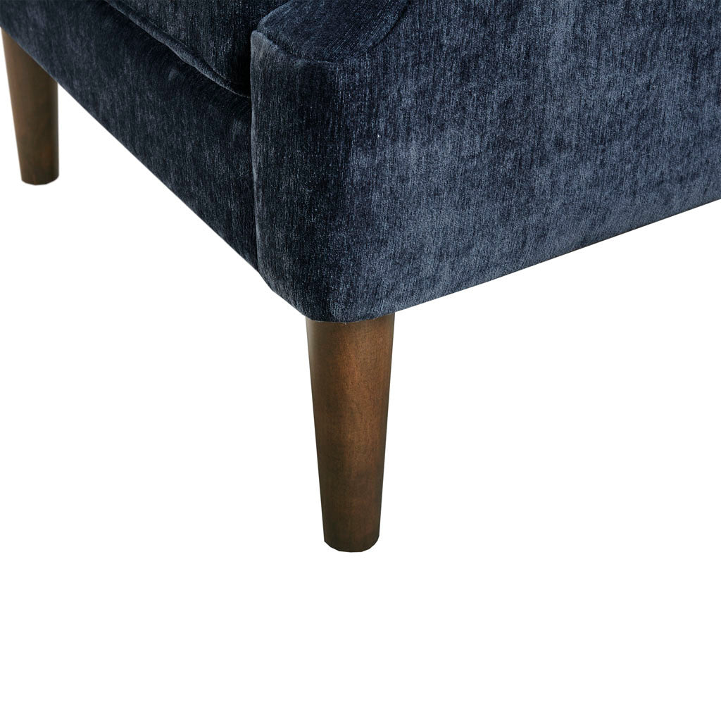 Button Tufted Accent Chair navy-polyester