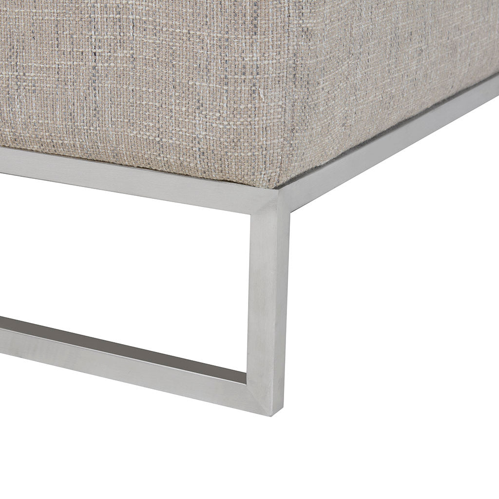 Soft Close Storage Bench grey-polyester