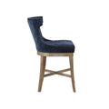 Counter Stool with Swivel Seat navy-polyester