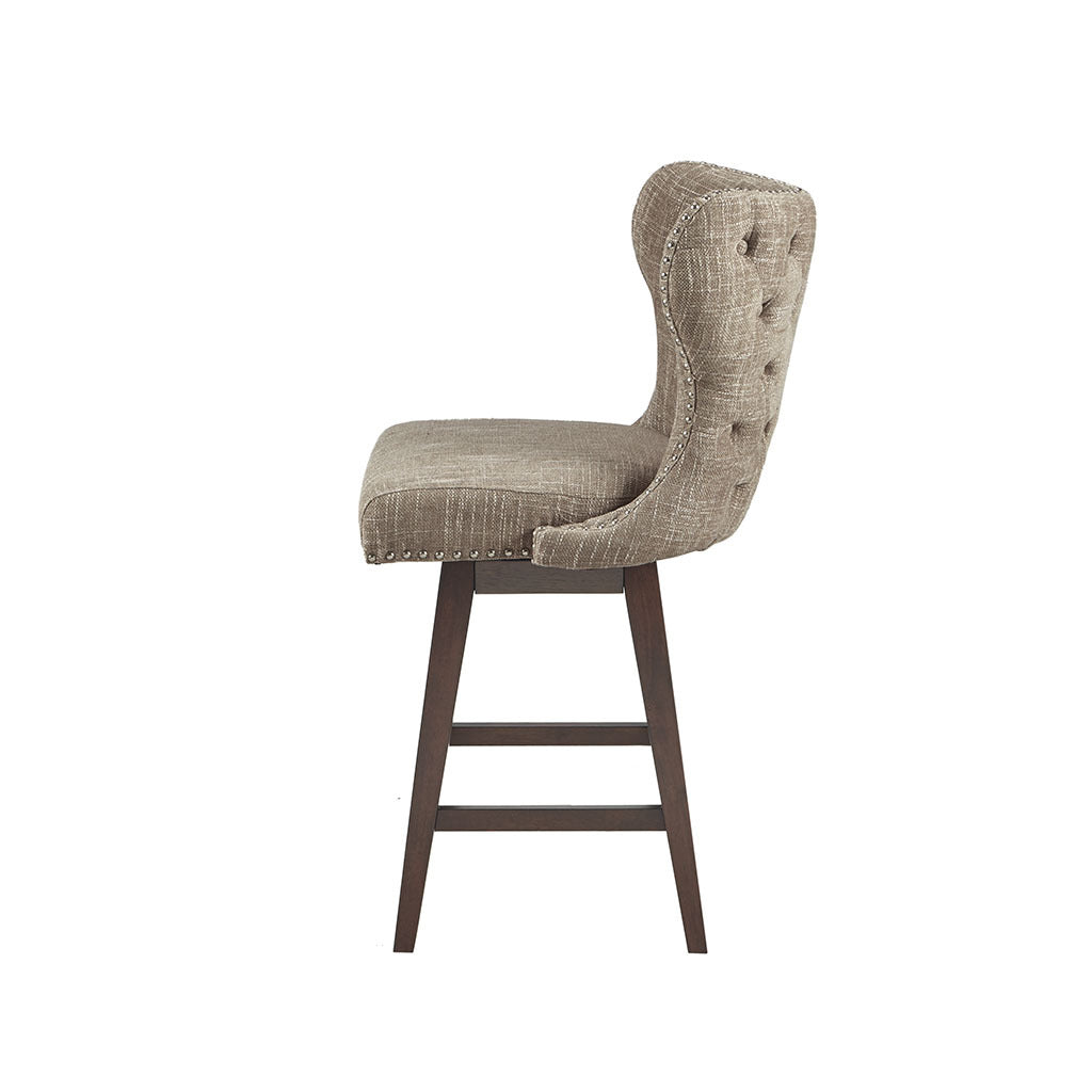 Only support Buyer Hancock Swivel Counter Stool camel-solid wood