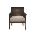 Cane Armchair tan+espresso-polyester