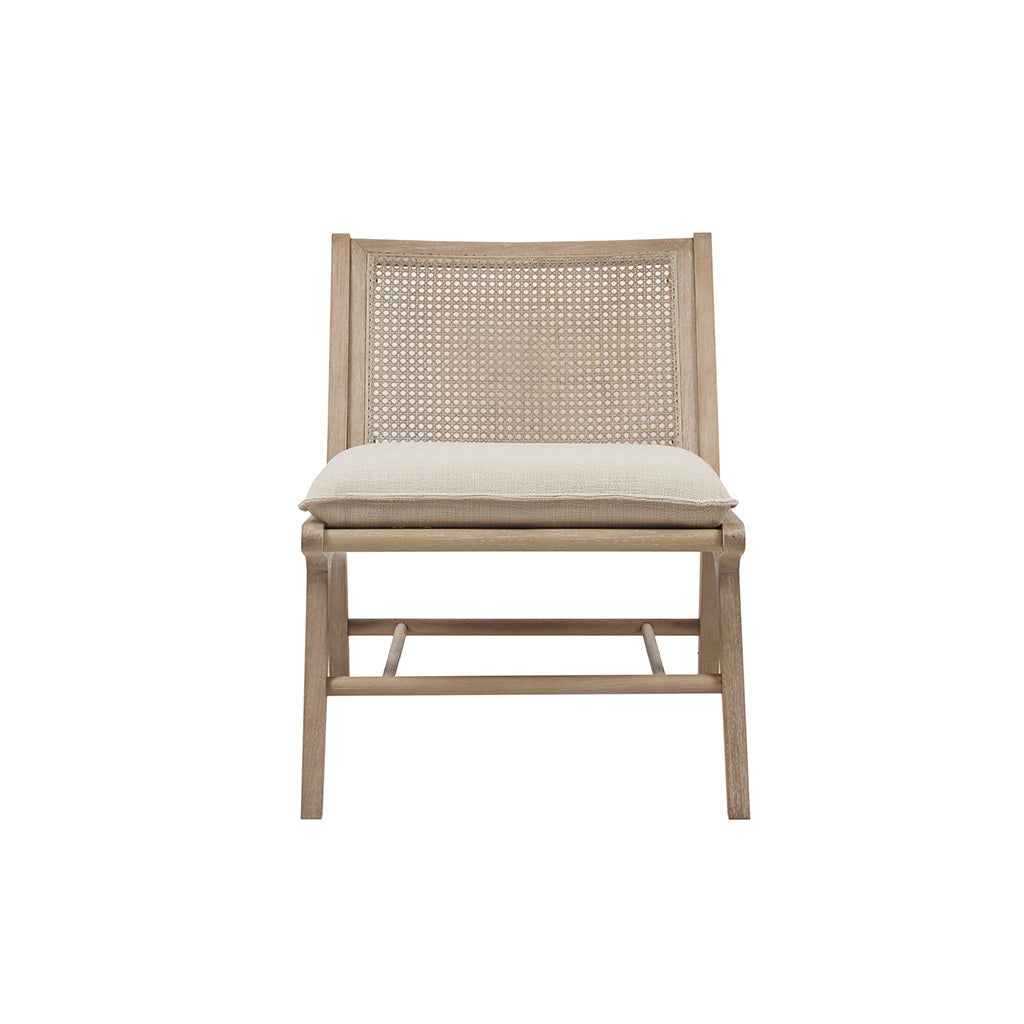 Accent Chair tan+natural-polyester