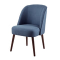 Bexley Rounded Back Dining Chair blue-polyester