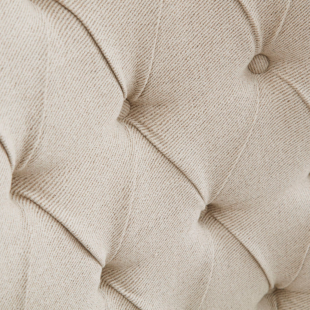 Button Tufted Captain Accent Chair cream-polyester