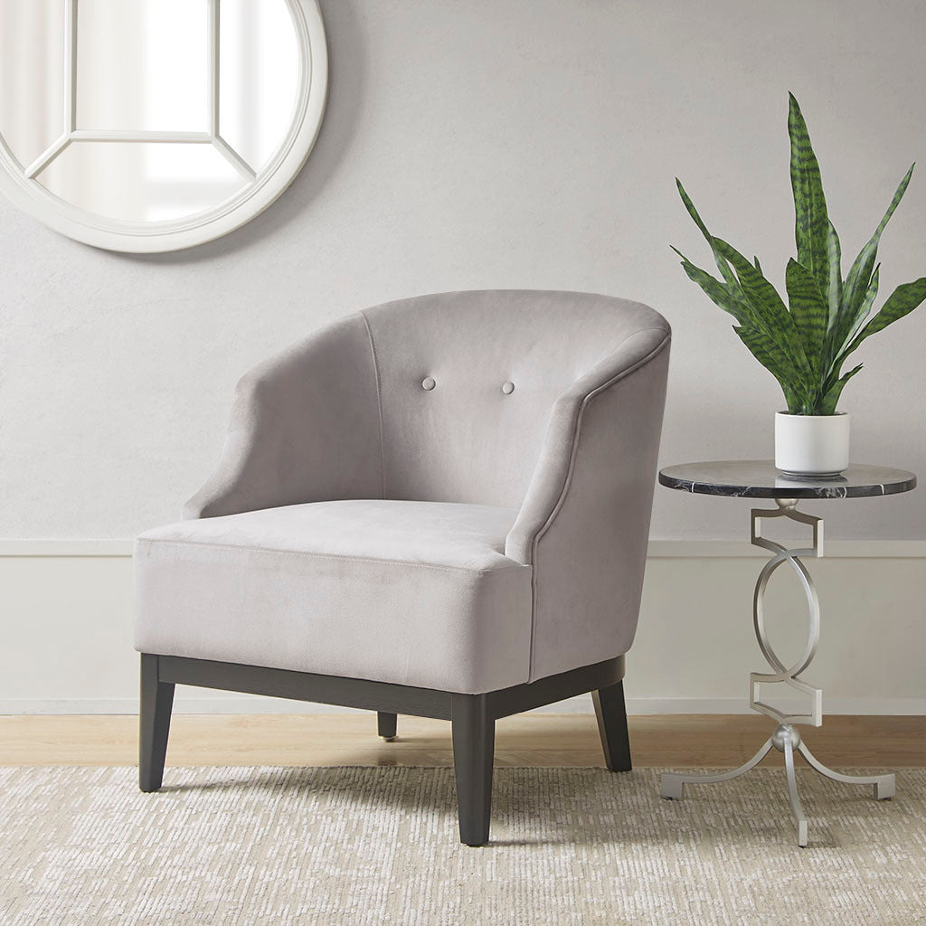 Accent chair taupe-polyester