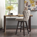 Only support Buyer Hancock Swivel Bar Stool camel-solid wood