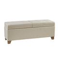 Soft Close Storage Bench natural-polyester