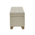 Soft Close Storage Bench natural-polyester