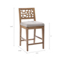 Barstool light grey-polyester