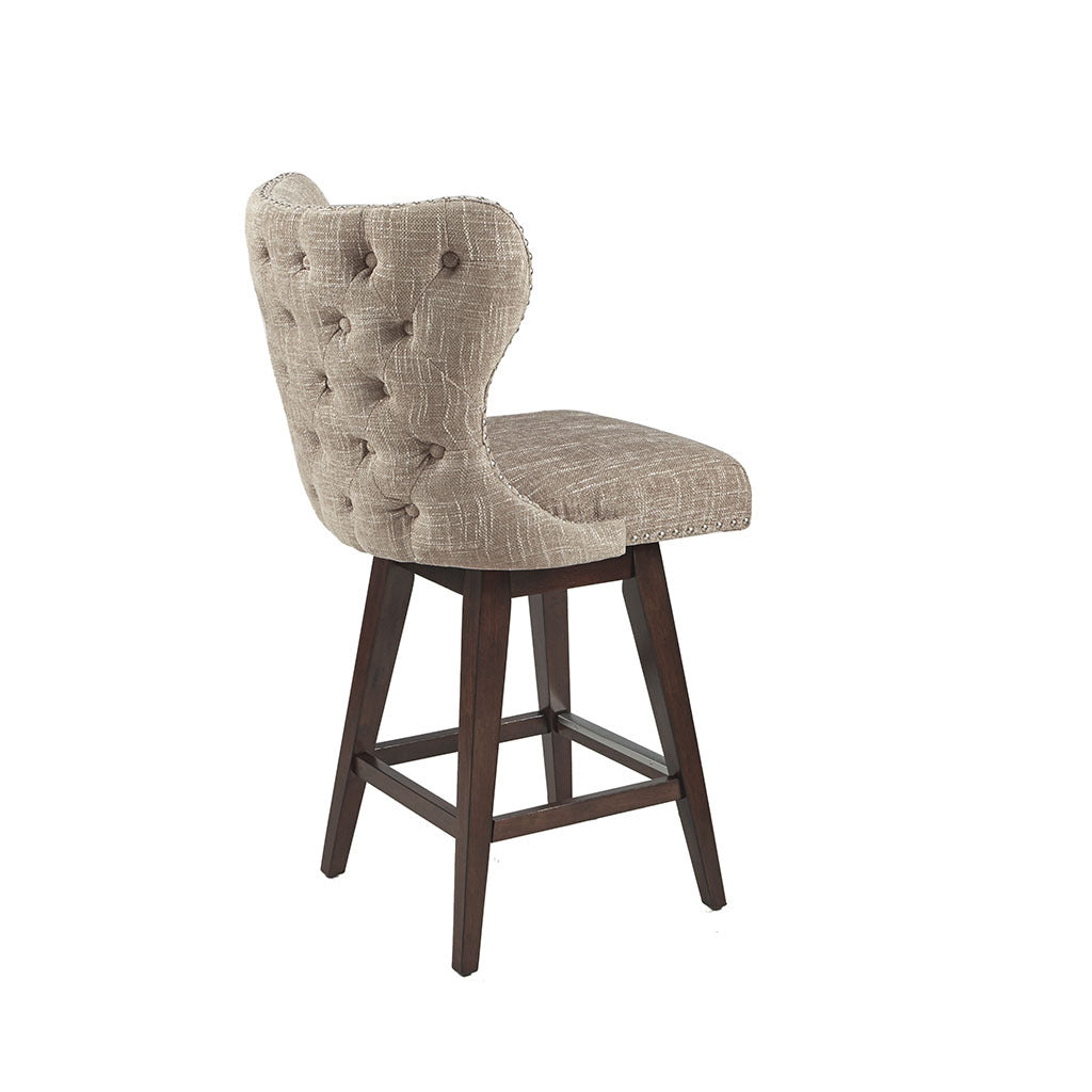 Only support Buyer Hancock Swivel Counter Stool camel-solid wood