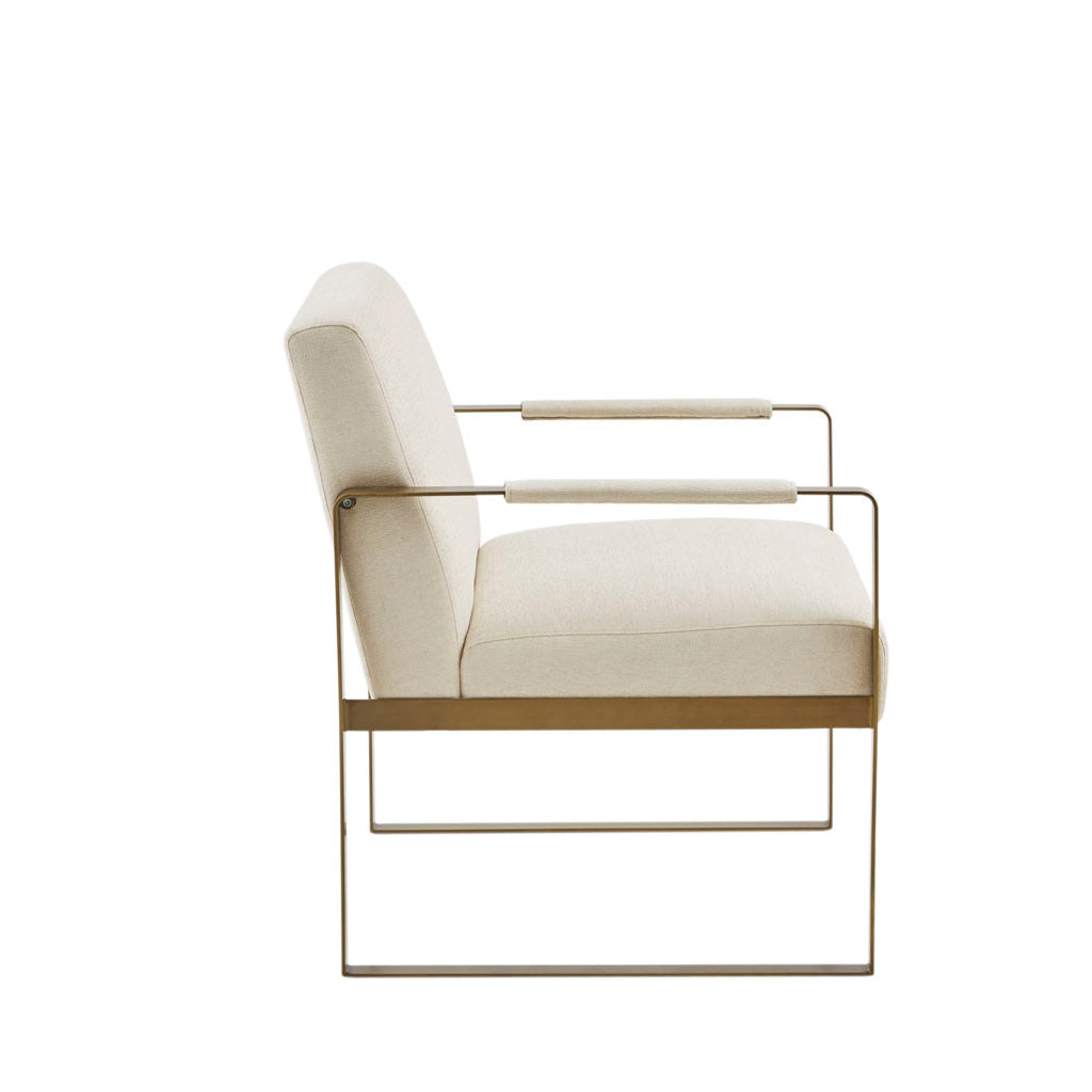 Accent Chair cream-polyester