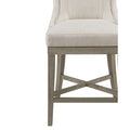 Counter Stool With Swivel Seat cream-polyester