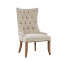 Button Tufted Captain Accent Chair cream-polyester