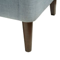 Button Tufted Accent Chair dusty blue-polyester