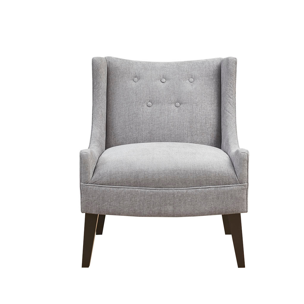 Accent Chair gray-polyester