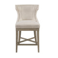 Counter Stool With Swivel Seat cream-polyester