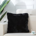 Agnes Luxury Chinchilla Faux Fur Pillow 18 In. x 18 black-polyester