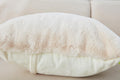 Agnes Luxury Chinchilla Faux Fur Pillow 18 In. x 18 beige-polyester