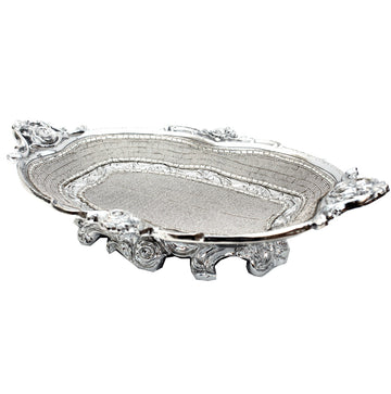 Ambrose Chrome Plated Crystal Embellished Ceramic silver-ceramic