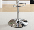 Silver Grey Faux Leather PVC Stool Counter Height silver-dining room-contemporary-modern-tufted