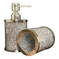 Ambrose Exquisite 3 Piece Soap Dispenser and silver-glass