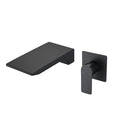 Wall Mount Waterfall Bathtub Faucet matte black-stainless steel