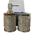 Ambrose Exquisite 3 Piece Soap Dispenser and silver-glass