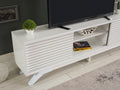 FurnisHome Store Luxia Mid Century Modern Tv Stand 2 white-solid wood