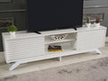 FurnisHome Store Luxia Mid Century Modern Tv Stand 2 white-solid wood