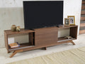 FurnisHome Store Luxia Mid Century Modern Tv Stand 2 walnut-solid wood