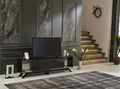 FurnisHome Store Luxia Mid Century Modern Tv Stand 2 black-solid wood