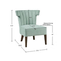 Upholstered Armless Accent Lounge chair