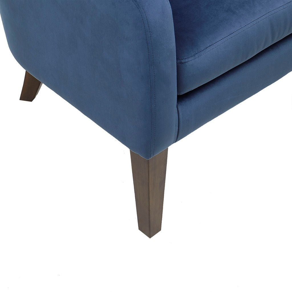 Upholstered Tufted Mid Century Accent Chair