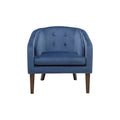 Upholstered Tufted Mid Century Accent Chair