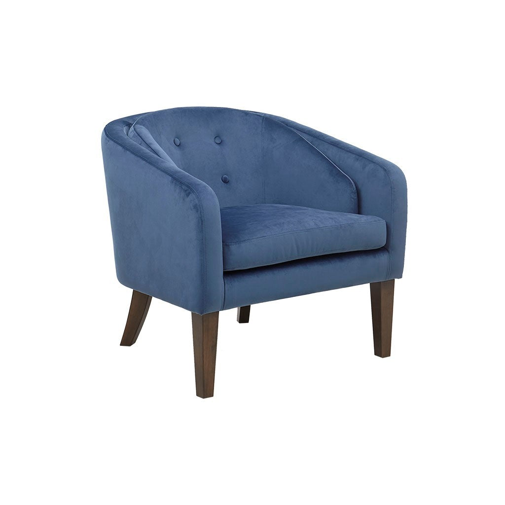 Upholstered Tufted Mid Century Accent Chair