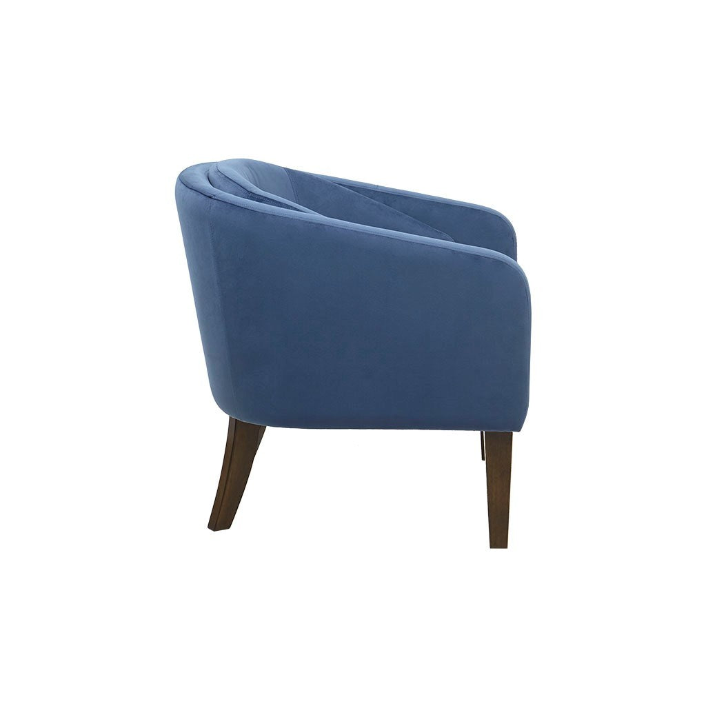 Upholstered Tufted Mid Century Accent Chair