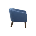 Upholstered Tufted Mid Century Accent Chair